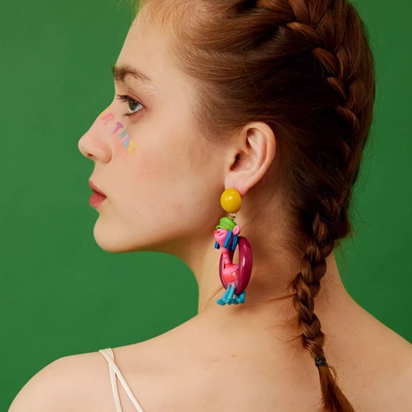 Trolls Dreamworks World Tour Cooper Doll No-Pierced Clip Earrings 1 Pair - Picture 3 of 16